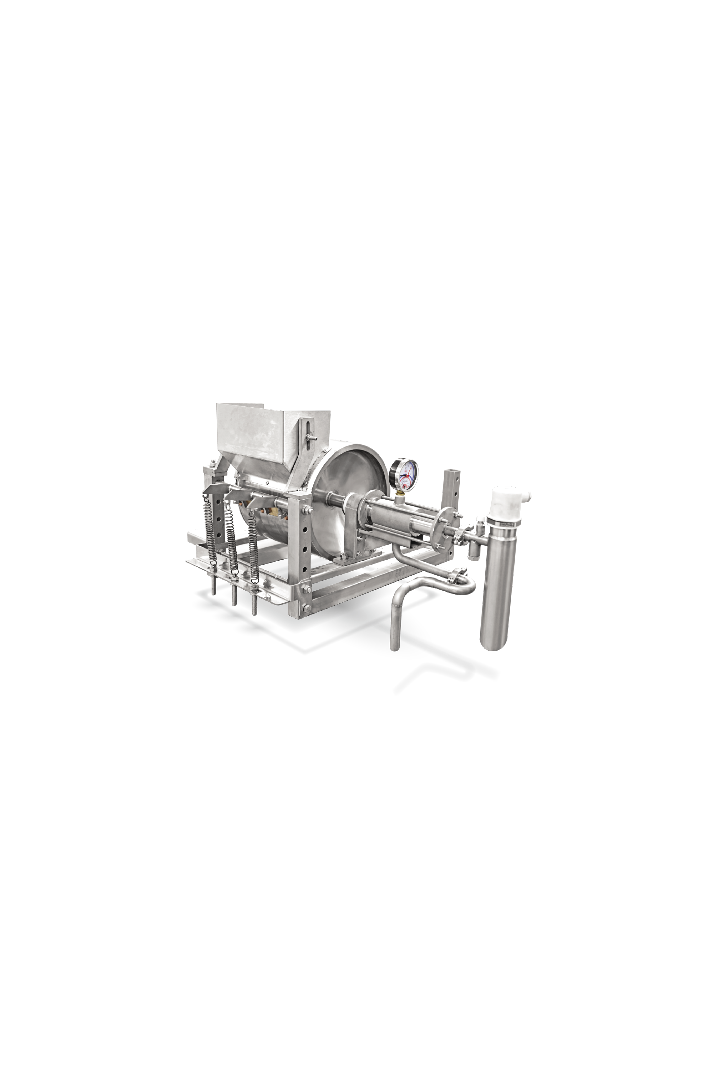 Continuous drum crystallizer for drying and crystalization