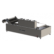 Automatic electric conveyor belt continuous deep fryer 400/1100/12