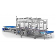 Robots station pancakes packaging