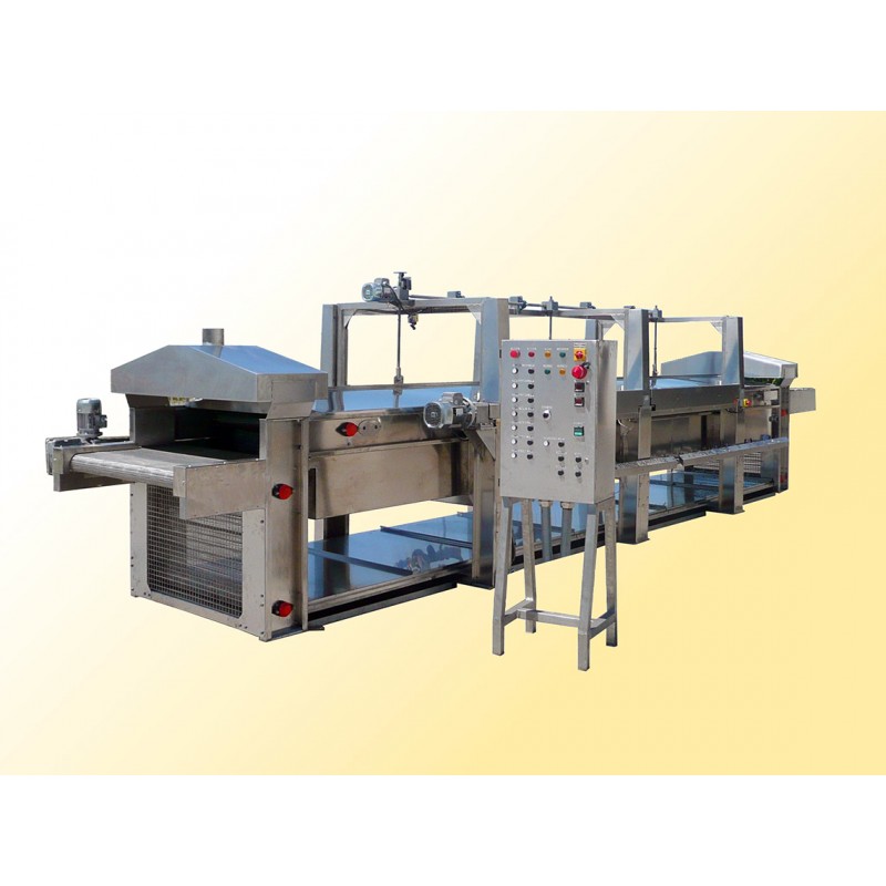 Continuous cookers with conveyor belt