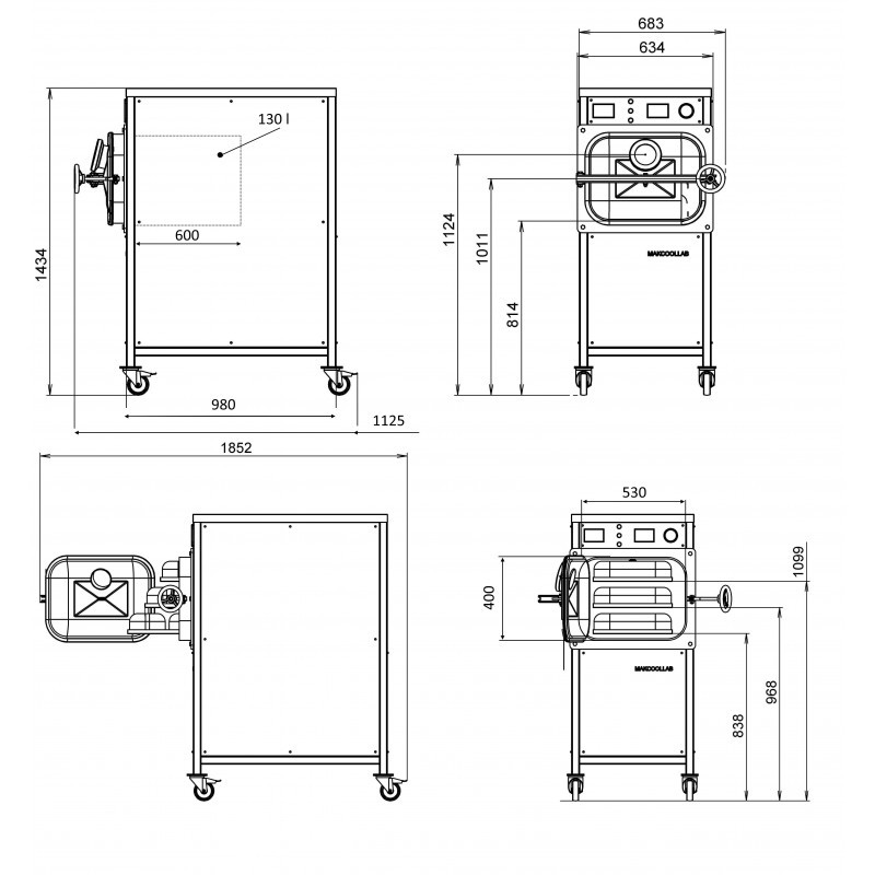 Bread and bakery vacuum cooling machine