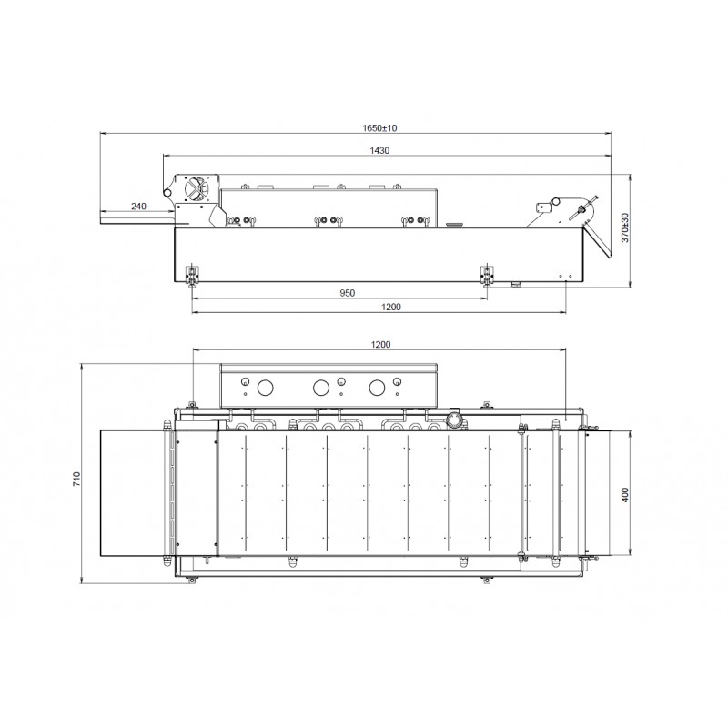 Modular tabletop fryer 