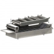 Paddle module for modular fryer 