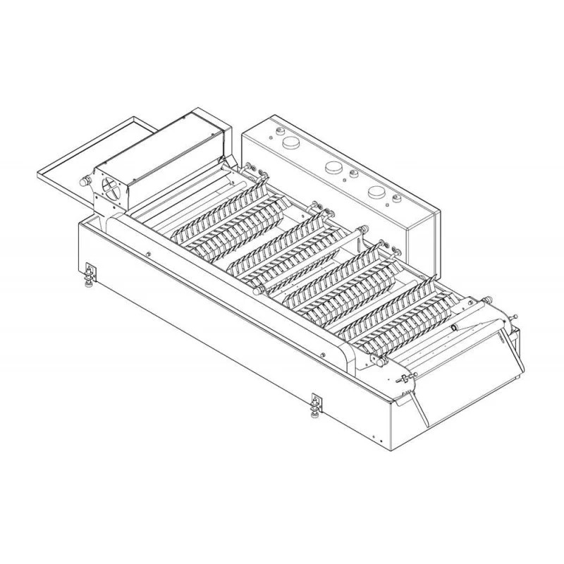 Paddle additional module for universal fryer 