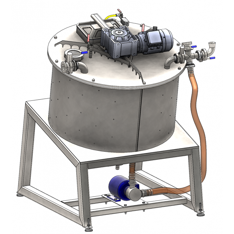 Vacuum crystallizer
